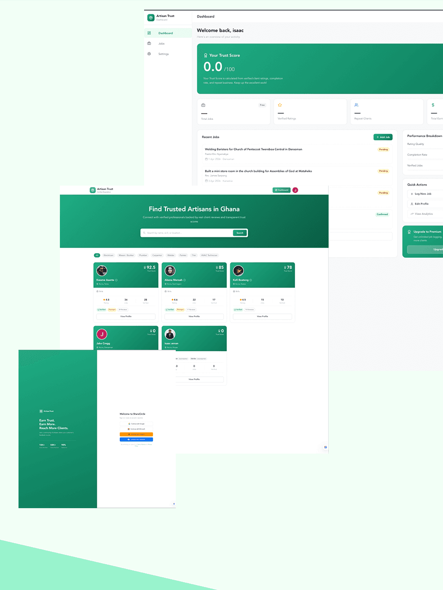 Artisan Trust screenshot