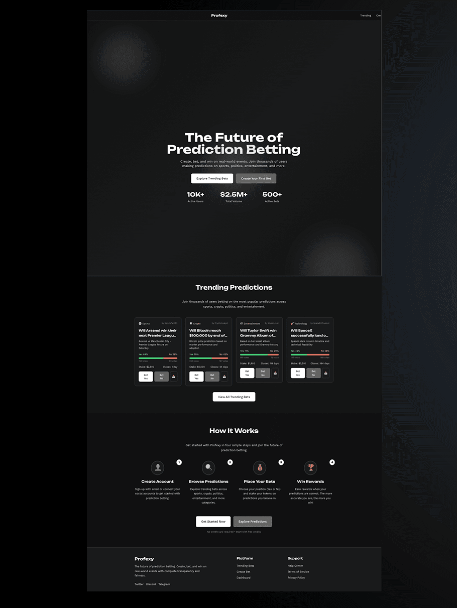 Profexy screenshot